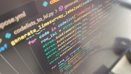 Code-Editor mit Programmcode